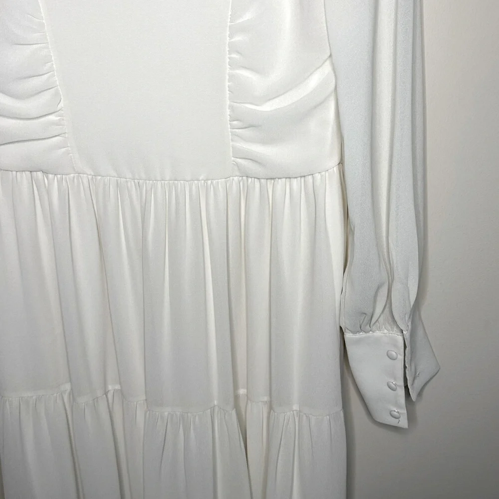 Vero Moda Cream Tiered Maxi Dress Size Small